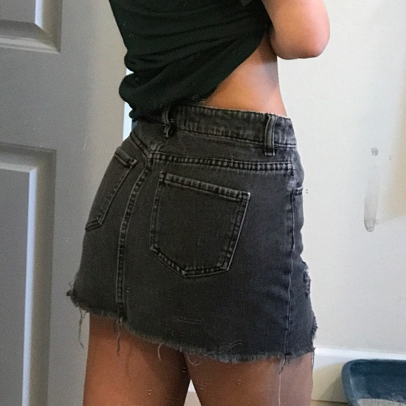 Pacsun black denim skirt - Picture 2 of 3